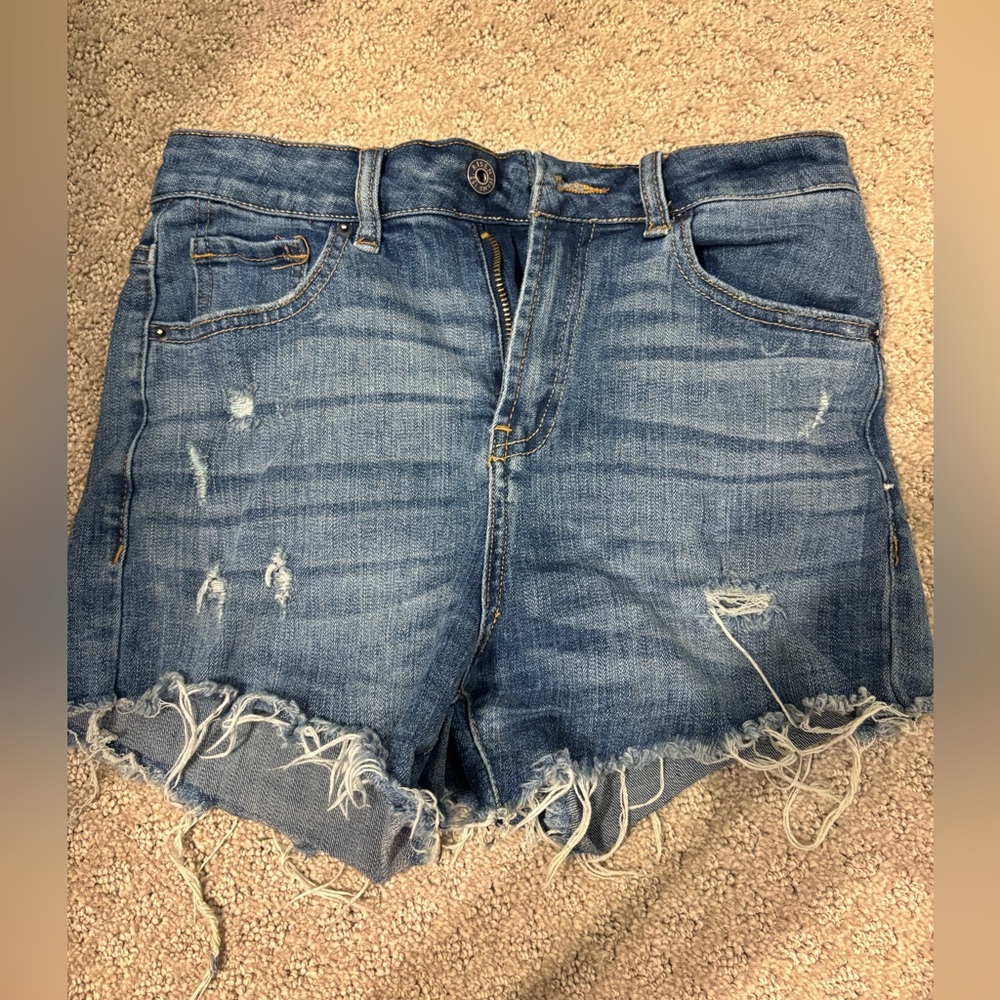Size small Jean shorts that are high waisted